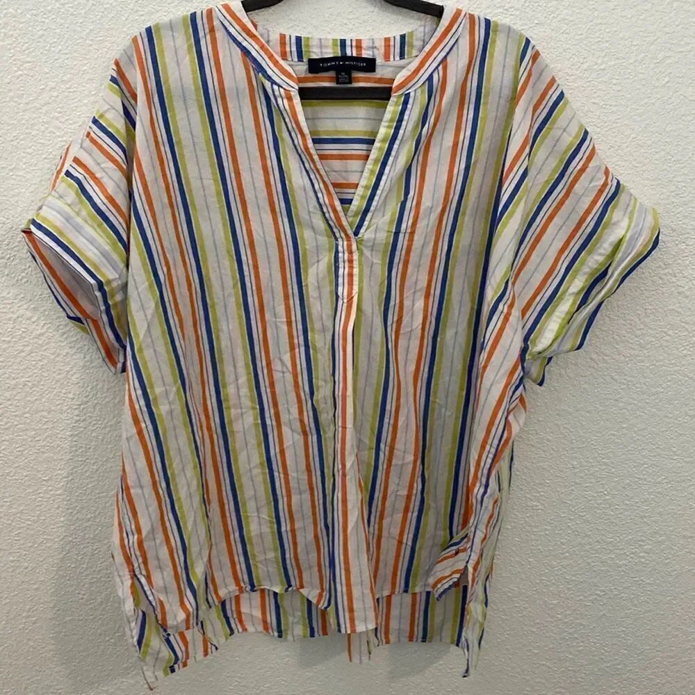 Tommy Hilfiger- striped oversize tunic-size extra large